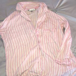 Victoria Secret pink Pajama Shirt  💓 small